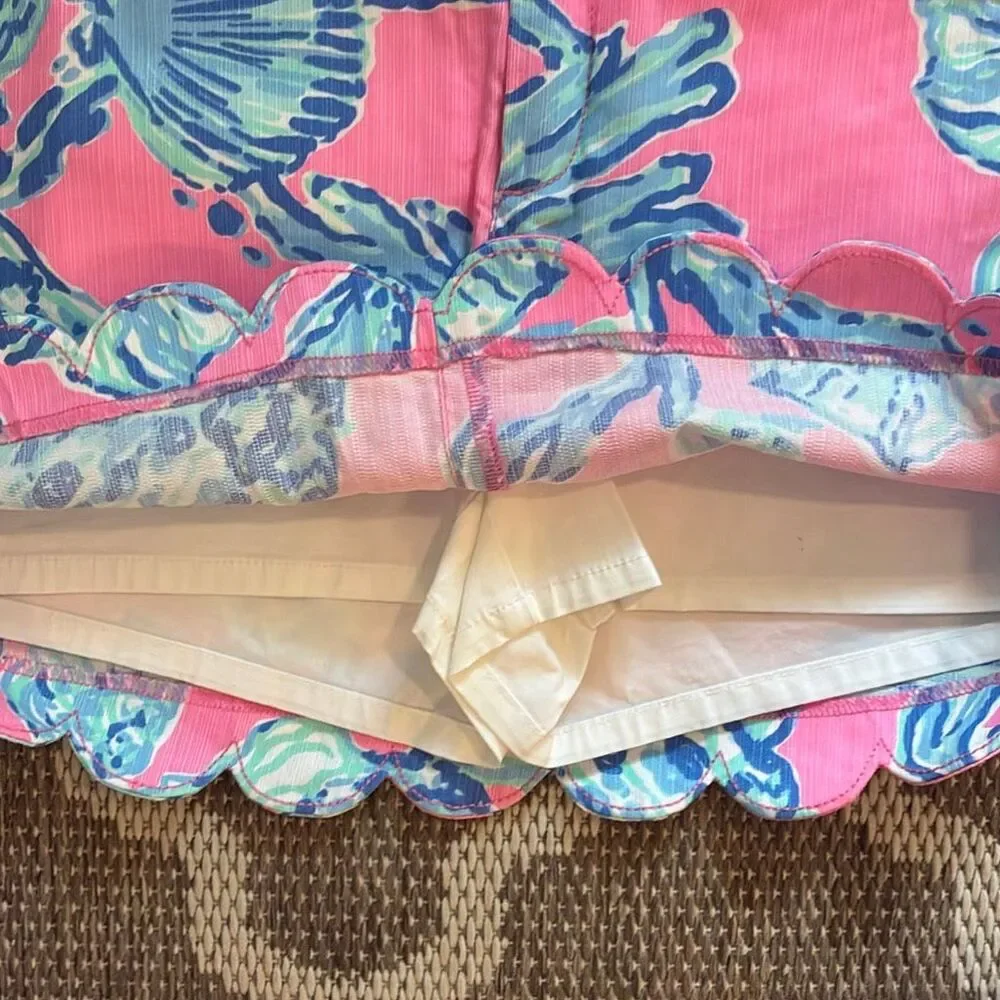 Lilly Pulitzer, barefoot princess  skort women’s size 00